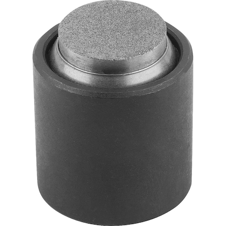 Kipp Self-Aligning Pads With O-Ring D1=17, Form:O Carbon Steel, Interchangable Insert, Comp:Diamond K0285.517X022